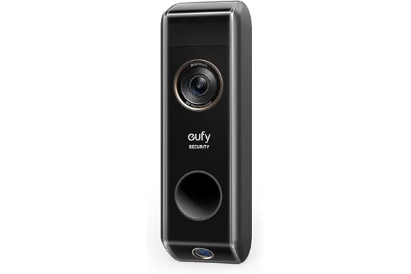 eufy Security Vidéo Doorbell S330 Add-on Dual Camera (avec Batterie),caméra supplémentaire,Sonnette de Porte vidéo alimentée par Batterie, détecteur de Mouvement, détection de Colis, 2K HD,sans Frais