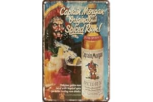 Ducomi Quadri Vintage Targhe Metallo Decorative Cucina e Casa - Targa 20 x 30 cm con Stampe Americane Decorazione Muro Parete - Quadro Metallico Appendere - Poster Arredo Soggiorno (Drinks 11120)