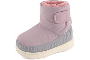 Cheerful Mario Botas de Nieve Para Niño Niña 1-5 Años Cálido Forrado Botines de Invierno Para Niño Pequeño Antideslizante