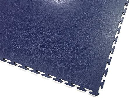 Industrial K490 Interlocking Garage Workshop Gym Retail PVC Floor Tiles - 4 tiles per m2 (Dark Blue)