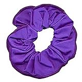 Shiny Nylon/Lycra hair scrunchie (Purple)