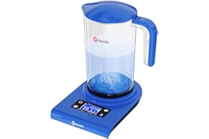 Gosoit Wasserstoff Alkaline Wassermaschine Generator Wasserstoff wasser basischen Wasserkrug Spender Ionisiertes Wasser von pH 7,2-8,5, LED-Display und Smart Touch-Funktion, für Zuhause…