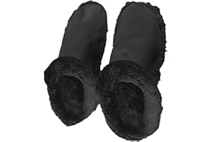 UEZETH Shoes Warm Lining Crocs Clogs Liner Replacement, White Fur Insert Lining Shoe Inner for Crocs Clogs, Warm Plush Lining (Black-XXL(43-44))