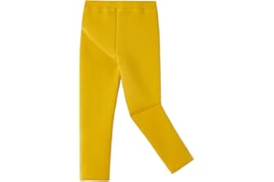 Ugitopi Ragazze Inverno Spesso Caldo Pantaloni Lunghi Foderato in Pile Leggings