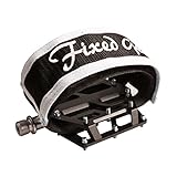 MV-TEK coppia puntapiedi scatto fisso in cordura bianchi pair kinks straps white