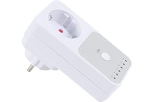 Roundsky Interruptor de temporizador de cuenta regresiva, enchufe de control inteligente, cierra el enchufe de la UE