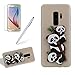 Produktbild Girlyard Hülle für Galaxy S9 Plus - Weich TPU Silikon Schutzhülle Niedlichen 3D Panda Muster Entwurf Schale Tasche Flexible Gummi Dünn Etui Matt Cover Anti-Stoß Kratzfeste für Samsung Galaxy S9 Plus Weiß