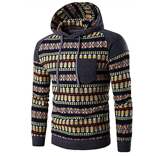 Preisvergleich Produktbild Binggong Herren Hoodie Winter Freizeit Mit Kapuze Männer Drucken Strickjacke Kapuzenpullover Langarm Sweatshirt Jacke Mantel Abnutzung Outwear Sweatjacke Kapuzenjacke Oversize