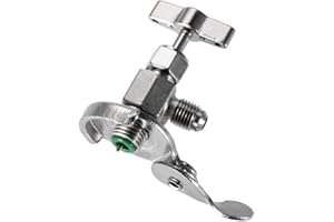 gohantee R134A Can Tap, Dispensing Valve Bottle Opener, Universal Refrigerant Dispenser Valve Tool, 1/4 SAE for R12 R22 R502 Air Conditioning