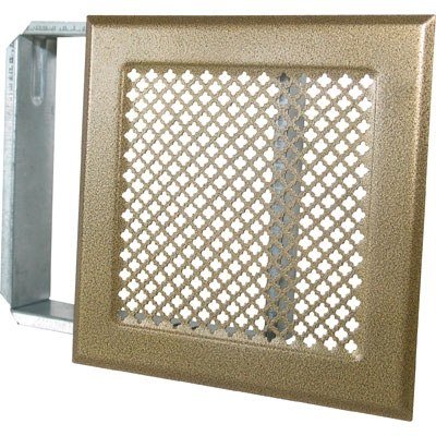 DMO 730895 - Rejilla para chimenea (170 x 170 mm), color bronce