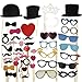 Produktbild 44PCS Bunte Party Requisiten Photo Booth auf Sticks DIY Funny für Hochzeit, Geburtstag, Weihnachten, von trimmen Shop