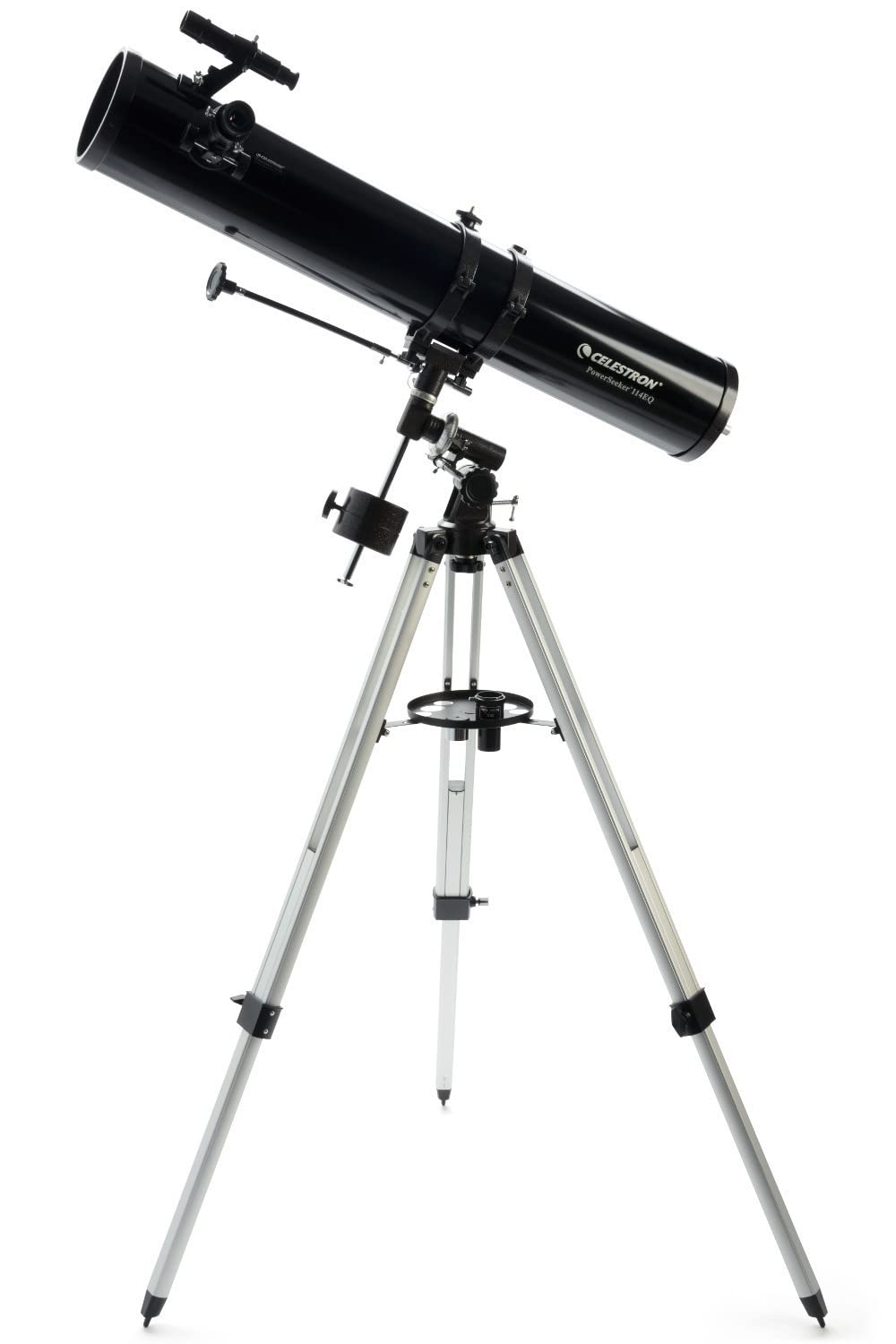 Celestron 21045 114mm Equatorial PowerSeeker EQ Telescope Black