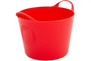 TUBTRUGS Faulks And Company 2594 Trug Flexible Micro Tub, Red, 0.37 Litre