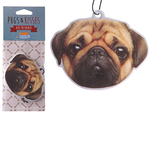 PEACHY PUG CAR AIR FRESHENER