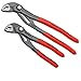 Produktbild KNIPEX 8701 Cobra Wasserpumpenzange Zangenschlüssel Sanitär Rohrzange 2 tlg Wasserpumpe Zangen Schlüssel Klempner 150, 250 mm 87 01 150/250