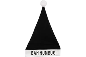 IBEX MART BAH Humbug Black Christmas HAT