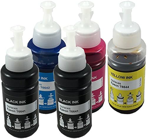 Best Value Compatible Epson Ecotank ink tanks, This pack is guaranteed to work in the following Epson EcoTank printers: ET-2500, ET-2550, ET-4500, ET-4550, ET-14000, L100, L110, L120, 130, L200, L210, L220, L300, L310, L320, L365, L455, L550, L555, L565, L1300 (Multipack (extra Black))