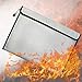 Produktbild Feuerfeste Tasche, feuerfeste Tasche, hohe Sicherheit, Aufbewahrungstaschen, feuerfest, wasserdicht, für Bargeld, Büro, wichtige Dokumente, Bankordner, Reisepasspapier, Silber
