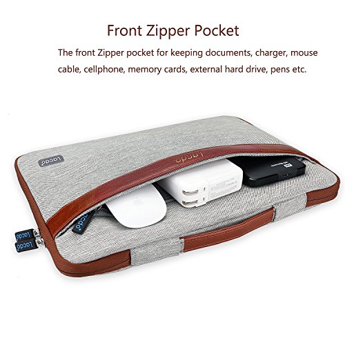 Lacdo 15.6 Zoll Wasserdichte Laptop Sleeve H¨¹llen Notebook Tasche f¨¹r Acer Aspire,Asus F555LA-AB31,Protective 15.6″ Ultrabook Toshiba Satellite, Dell Inspiron, Acer Aspire, HP Pavilion, Chromebook,Braun - 4