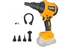 WITLIGHT Mellif Staubgebläse, kabelloser Luftgebläse mit bürstenlosem Motor, 3 Geschwindigkeiten, 50.000 U/min, LED-Lampe, 7 Mehrzweck-Zubehör für PC-Tastatur, Pool-Spielzeug (Batterie nicht im Lieferumfang