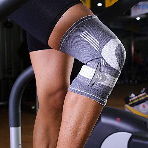 Liveup SPORTS Kompression Kniebandage mit verstellbaren Trägern Elastic Bandage für Arthritis Gelenkschmerzen und Verletzungen Recovery LS5676 - 3