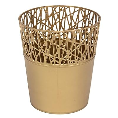 Prosperplast Rond cache-pot 18 cm CITY en plastique romantique style en dorée couleur