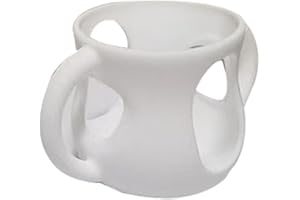 QIZEROTY Couvre-biberon En Silicone Pour Biberons Nouveau-nés, 120ml Housse En Silicone Avec Poignée - Anti-chute Et Antichoc, Légère Et Portable, Housse Isolante En Verre Pour Une Alimentation Facile (Blanc)