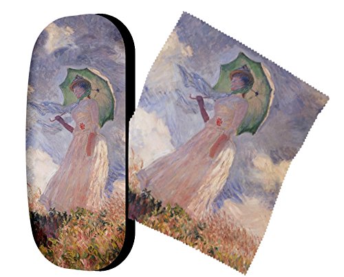 Preisvergleich Produktbild Set Brillenetui und Brillenputztuch Monet - Frau mit Sonnenschirm von Artis Vivendi