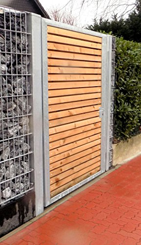 Törchen / Einbau-Breite 105cm / Einbau-Höhe 180cm / 1-flügelig Verzinkt Holz-Füllung / Holz Tor Gartentor Holztor Pforte Tor - 2