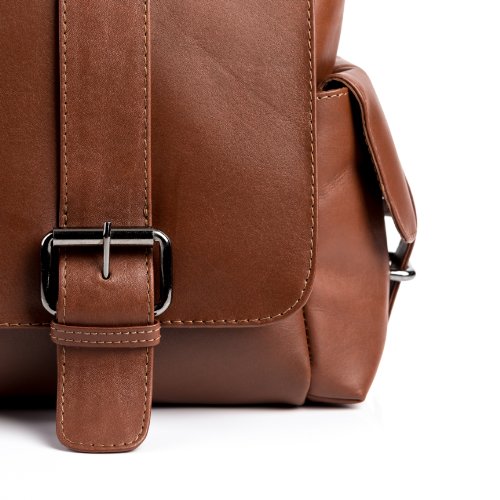 FEYNSINN   Messenger bag ASHTON - Herren Umh  ngetasche XL gro   Ledertasche 15 4 Zoll Laptop - Laptoptasche Herrentasche echt Leder hellbraun-cognac