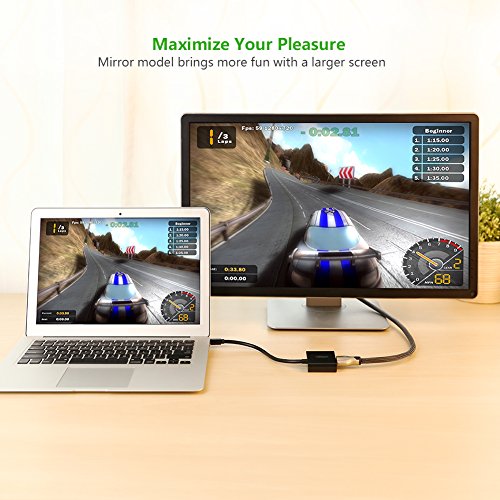 UGREEN Aktive Mini Displayport auf HDMI Adapter 4K Auflösung inkl. Audio Übertragung mini DP Stecker zu HDMI Buchse vergoldete Kontakte Schwarz - 2