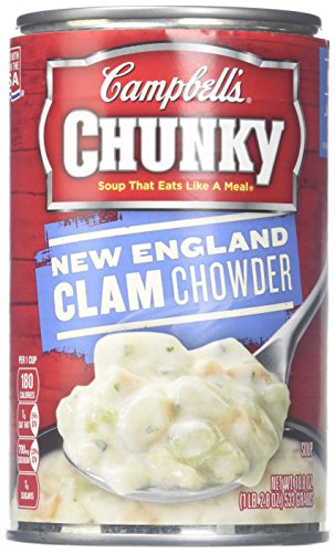 Preisvergleich Produktbild Campbell's Chunky New England Clam Chowder, Easy Open, 18.8 oz