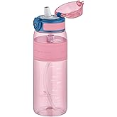 Uzspace FiftyFifty Pipetli(ısırılamaz) 600 ml Silikon G&ouml;vde Tritan Su Matarası