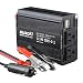 Produktbild Suaoki - Spannungswandler, 300 W, DC 12 V, AC 220 V-240 V Ausgang, dualer USB-Port, 5 V/2,1 A, Aluminium, mit Kfz-Batterieklemmen und Kfz-Zigarettenanzünder, Schwarz