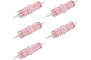 TBEST Filtre A Carburant Sur Durite 10 Mm,Filtre Pe Gasoil Poids Lourd,Filtre À Carburant 5 Pièces Adapté Pour Ct Élévateur Poids Lourds u 8 Mm 0,3 Pouces Ou 10 Mm 0,4 Pouces,Filtre À Carburant