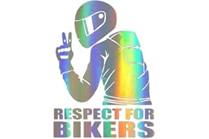 AUSLA Szanuj Rowerzystów Odblaskowa Naklejka Naklejka Naklejki Samochodowe Modna Dekoracja Samochodu (wielobarwność)