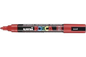 UNIBALL POSCA marker długopis PC-5M - czerwony - pojedynczy długopis