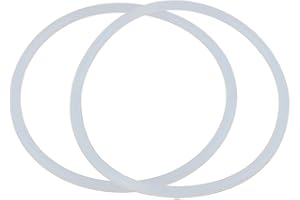 X AUTOHAUX sourcing map 2Uds Blanco Silicona Goma Tórica Junta VMQ Sello Empaquetadura para Coche 85mm x 4mm