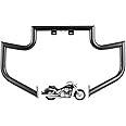 Gamyipp 1.5" Fat Crash Bar Engine Guard Highway Freeway Bar for Honda VT1300 Interstate Sabre Stateline 1300 (Black)
