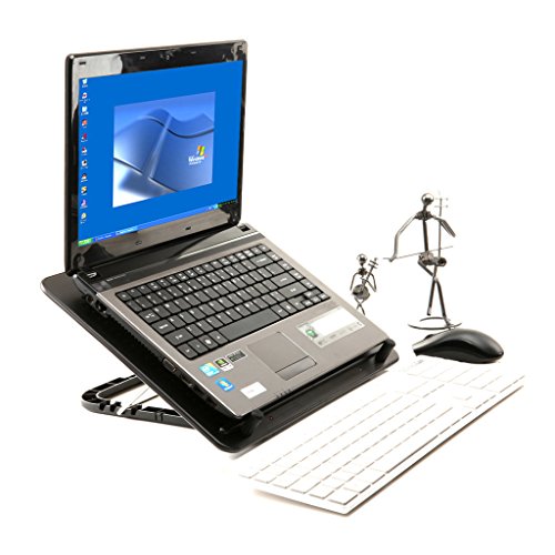 Techkoo 12-19Zoll Laptop Kühler Cooler Kühlpad mit USB Buchse und Super Großer Lufter, Schwarz - 6