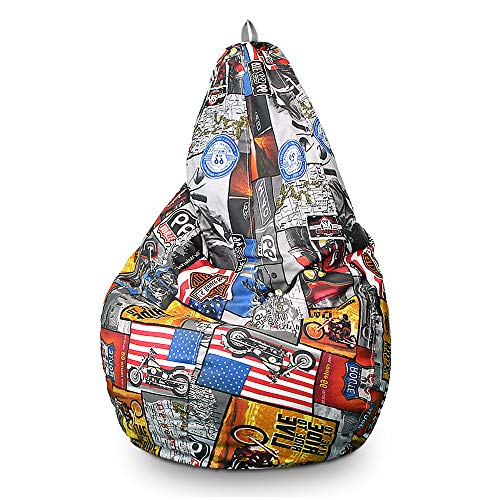 Hand Fotos Puff de Pera Fotos de Mano, Tela, Ruta 66