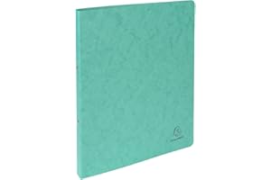 Exacompta - ref. 54253E - 1 Glossy card binder - 2 round rings 15 mm diameter - Spine 20 mm - External dimensions: 32 x 25 cm - A4 file format - Colour: green