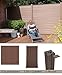 Produktbild WPC/BPC Sichtschutzzaun terrabraun 3 Zäune, 1 Torelement inkl. 5 Pfosten Sichtschutz Gartenzaun