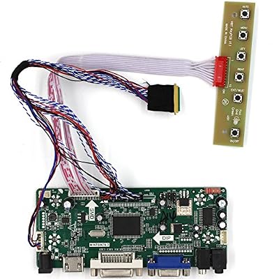 LCDBOARD HDMI + VGA + DVI + Entrée audio Carte contrôleur LCD pour LP173WD1 N173FGE 15.6 "17.3" 1600x900 Rétroéclairage LED 40Pin LCD Panel