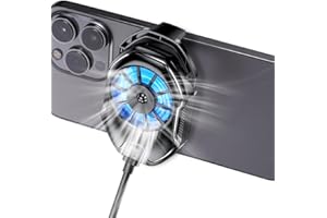 LKNBIF Gaming Phone Cooler, Air-cooled radiator, Phone Cooling Fan, Phone Cooler Quickly Cooling Games Live Artifact Compatible with All Mobile Phones Stretching Width 69-86mm