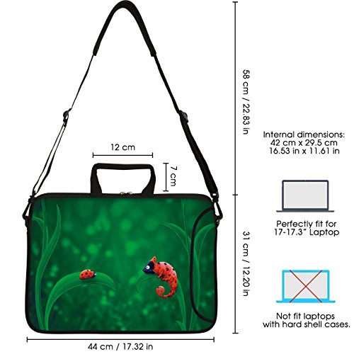 Sidorenko 17-17 3 Zoll Laptoptasche   Laptop Umh  ngetasche  Stilvolle Designer - Computer - Notebook-Schultertasche aus Neopren Schmutz- und Wasserab
