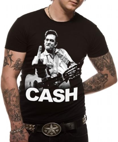 Johnny CashMens Johnny Cash Flippin 4838Tsbpl T-Shirt