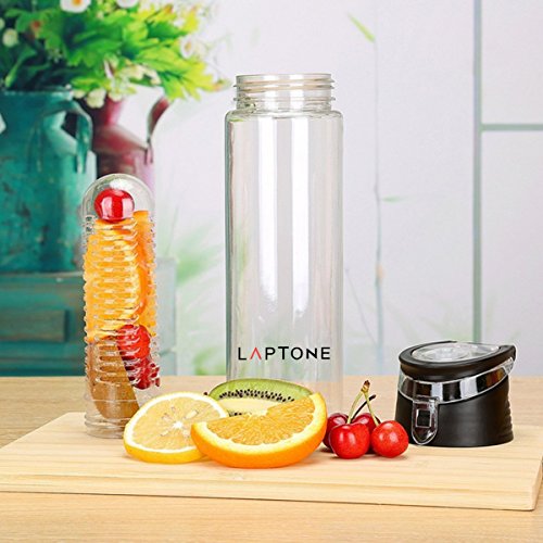 Laptone Trinkflasche für Fruchtschorlen, 750 ml, verschiedene Farben erhältlich, BPA-frei - 3