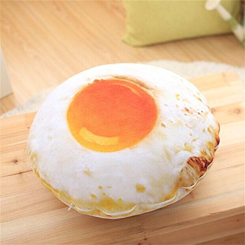 Pragoo 3d Fried Egg Pillow Creative Poached Egg Cushion Soft Plush