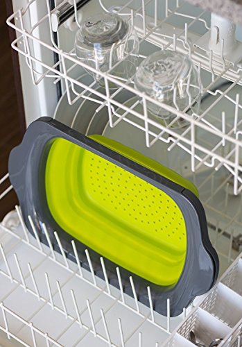 Erasky Küchensieb Schüssel Ausziehbar Faltbar Silikon Geschirr Sieb Küche Ordnung - 5